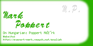 mark poppert business card